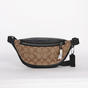 coach mini warren belt bag in signature canvas