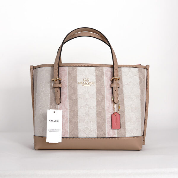 coach mollie tote 25 in signature jacquard