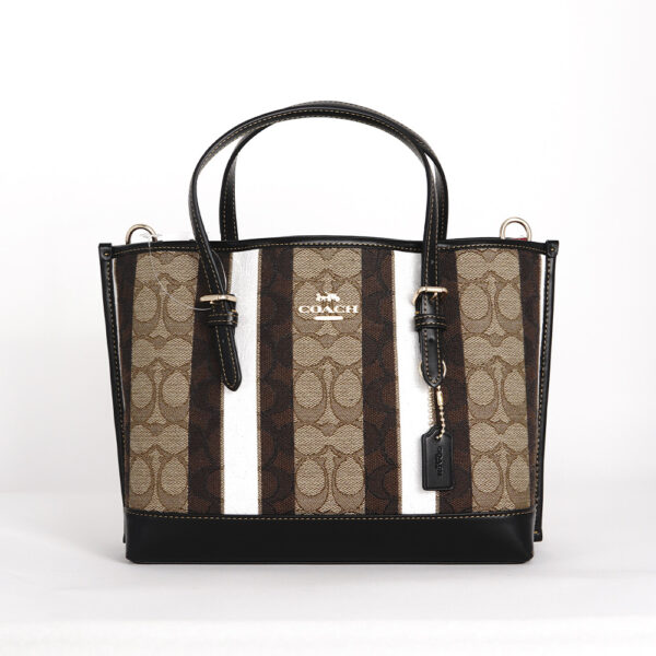 coach mollie tote 25 in signature jacquard