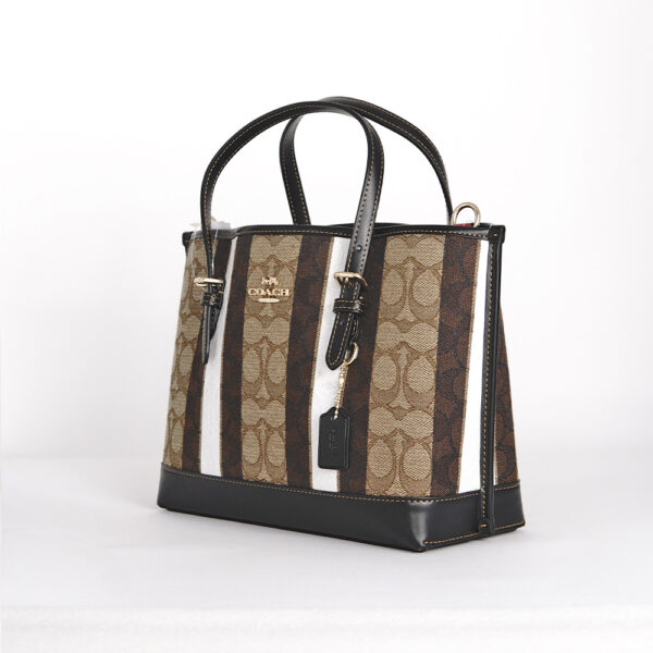 coach mollie tote 25 in signature jacquard