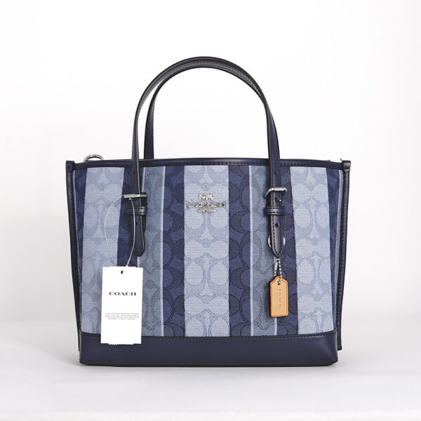 coach mollie tote 25 in signature jacquard