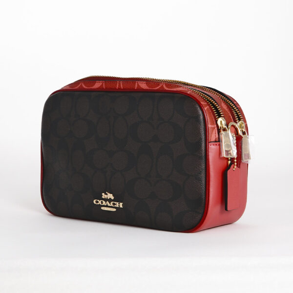 coach jes crossbody in blocked signature canvas