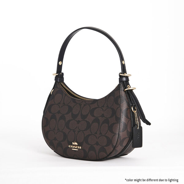 coach kleo hobo in signature canvas