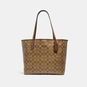 COACH CITY TOTE IN SIGNATURE CANVAS