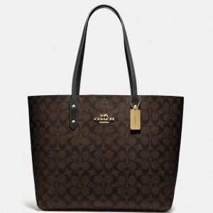 COACH TOWN TOTE IN SIGNATURE CANVAS