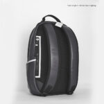 coach edge backpack with reflective detail