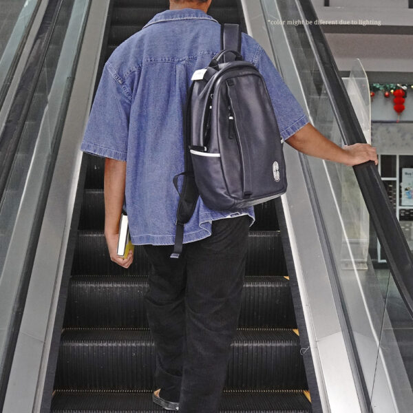 coach edge backpack with reflective detail