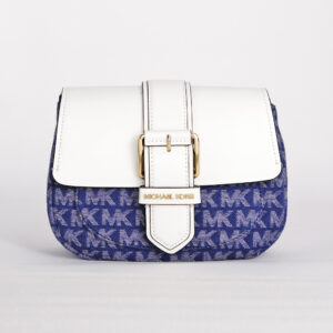 michael kors small denim lillian signature