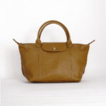 longchamp le pilage top handle cuir medium size