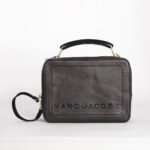 marc jacobs rubber logo print bag in brown