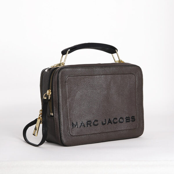 marc jacobs rubber logo print bag in brown
