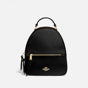 COACH JORDYN BACKPACK WITH SIGNATURE CANVAS (BROWN/BLACK/GOLD)
