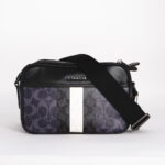 coach graham crossbody in blocked signature canvas with varsity stripe