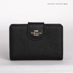 coach medium corner zip wallet