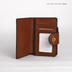 coach medium corner zip wallet in signature canvas