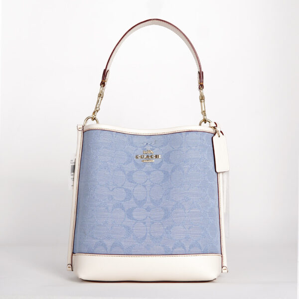coach mollie bucket bag 22 in signature chambray