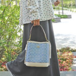 coach mollie bucket bag 22 in signature chambray