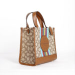 coach dempsey tote 22 in signature jacquard