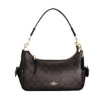 coach pennie shoulder bag 25 in signature canvas