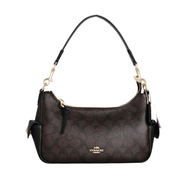 coach pennie shoulder bag 25 in signature canvas