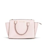 michael kors selma saffiano leather medium top zip