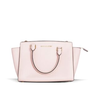 michael kors selma saffiano leather medium top zip