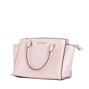 michael kors selma saffiano leather medium top zip