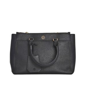 tory burch robinson small double zip tote noir