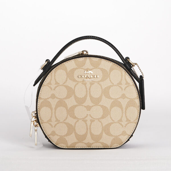coach canteen crossbody in blocked signature canvas