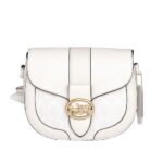 coach georgie saddle bag in signature canvas