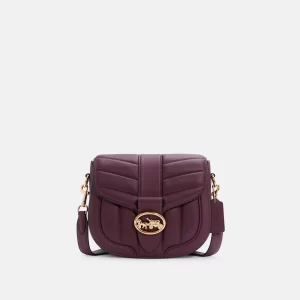 COACH GEORGIE SADDLE BAG WITH QUILTING