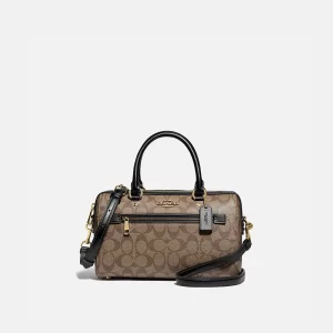 COACH ROWAN SATCHEL IN SIGNATURE CANVAS
