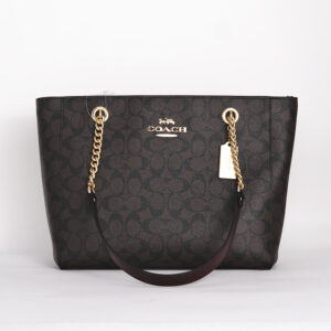 coach cammie chain tote bag in signature canvas