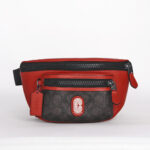 coach westway belt bag in colorblock signature canvas with coach patch