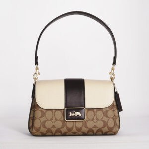 coach grace shoulder bag in signature canvas