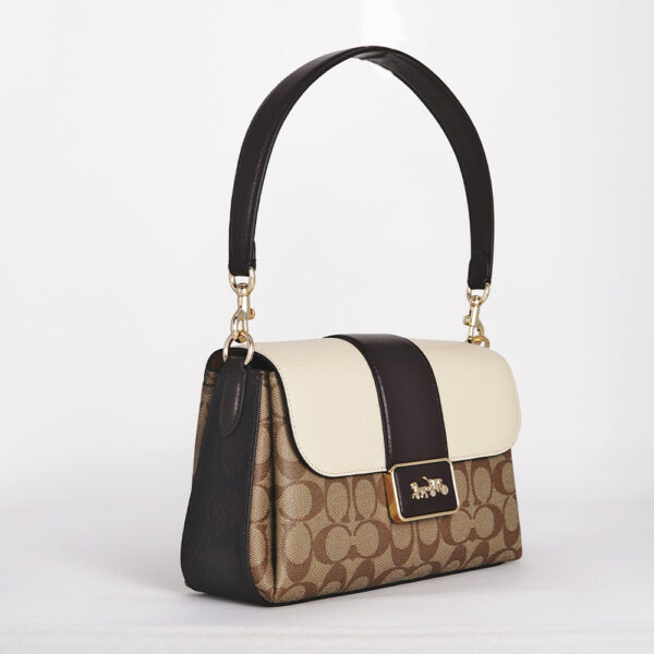 coach grace shoulder bag in signature canvas