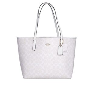 coach city tote in signature canvas