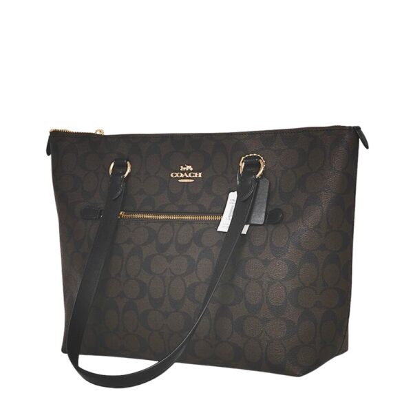 coach gallery tote in signature canvas