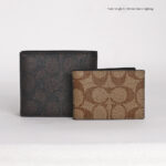 coach 3 in 1 wallet in blocked signature canvas
