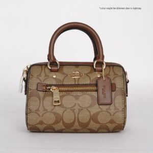 coach mini rowan crossbody in signature canvas