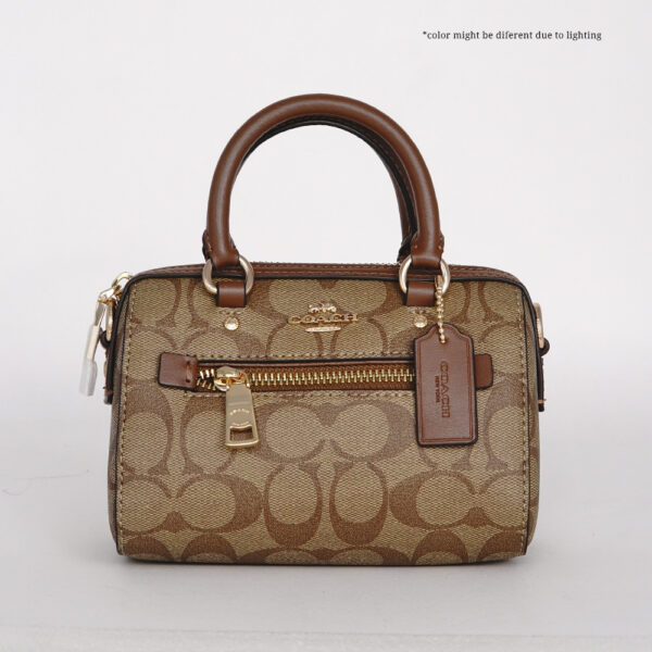 coach mini rowan crossbody in signature canvas