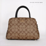 coach mini lillie carryall in signature canvas