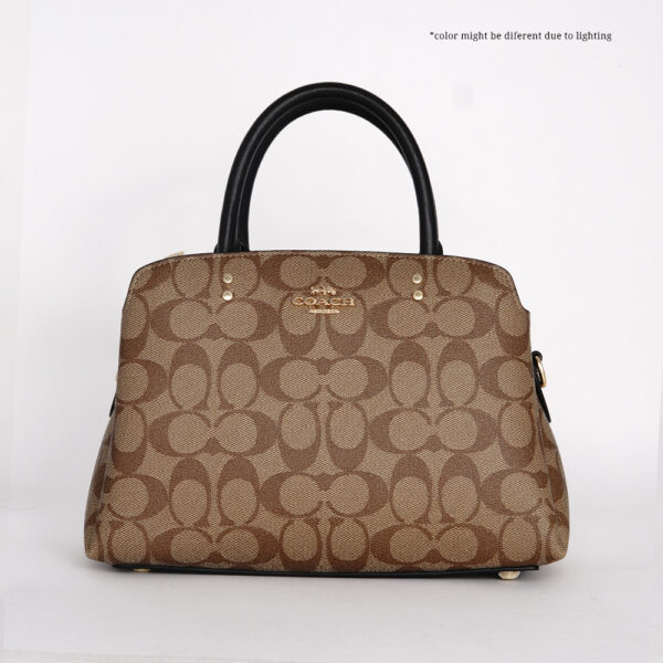 coach mini lillie carryall in signature canvas