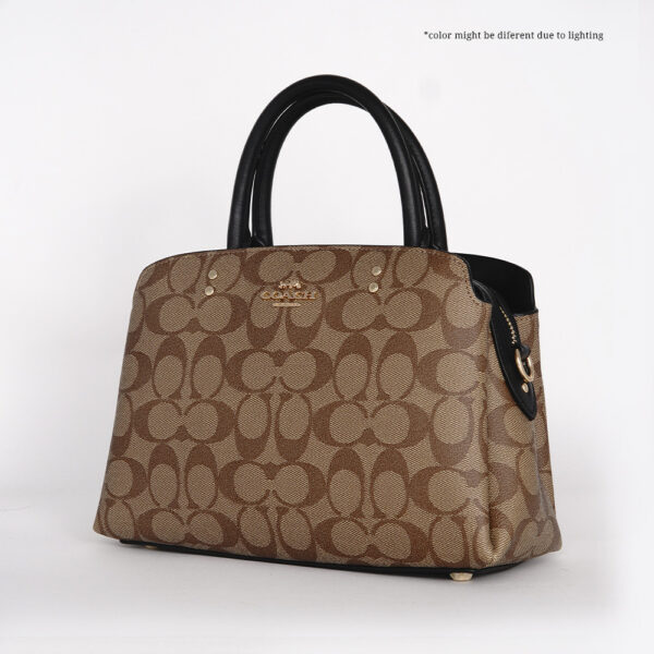 coach mini lillie carryall in signature canvas