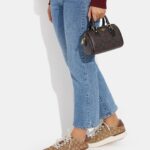 coach mini rowan crossbody in signature canvas