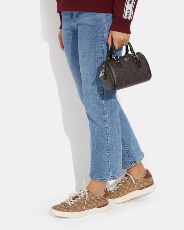 coach mini rowan crossbody in signature canvas