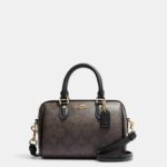 coach mini rowan crossbody in signature canvas