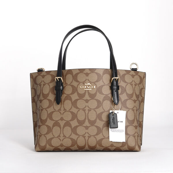 coach mollie tote 25 in signature canvas