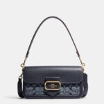 coach morgan shoulder bag in signature chambray