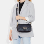coach morgan shoulder bag in signature chambray